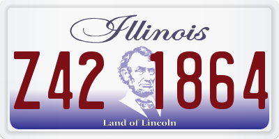 IL license plate Z421864
