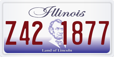 IL license plate Z421877