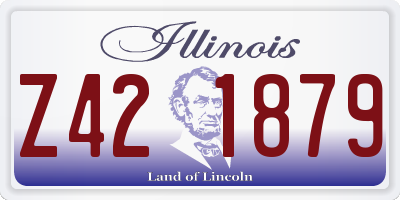 IL license plate Z421879