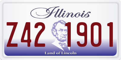 IL license plate Z421901