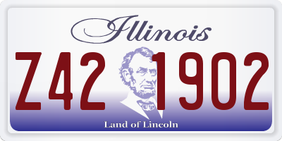 IL license plate Z421902