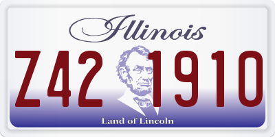 IL license plate Z421910