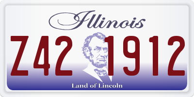 IL license plate Z421912