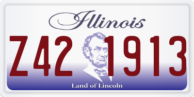 IL license plate Z421913