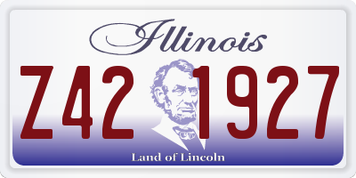 IL license plate Z421927