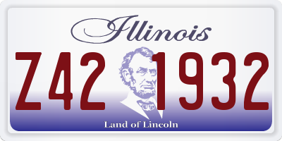 IL license plate Z421932
