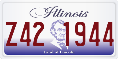 IL license plate Z421944