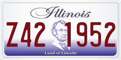 IL license plate Z421952