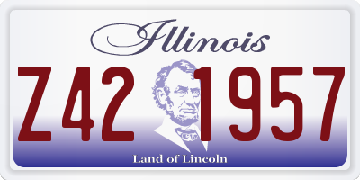 IL license plate Z421957