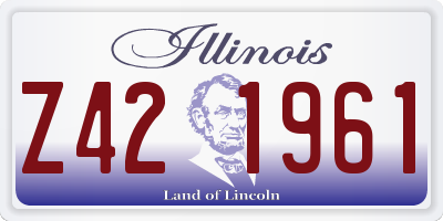 IL license plate Z421961