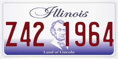 IL license plate Z421964