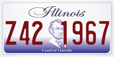 IL license plate Z421967