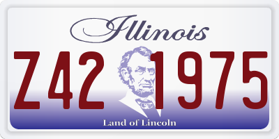 IL license plate Z421975