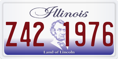 IL license plate Z421976