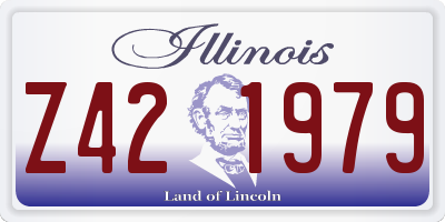 IL license plate Z421979