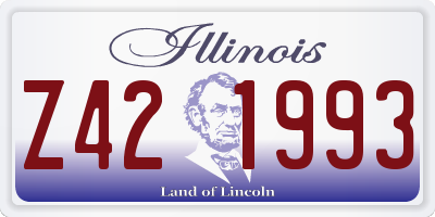 IL license plate Z421993