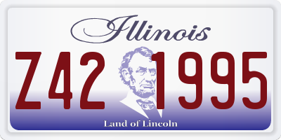 IL license plate Z421995