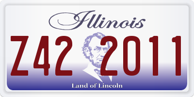 IL license plate Z422011