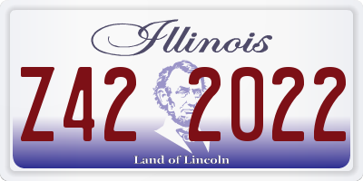 IL license plate Z422022