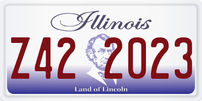IL license plate Z422023