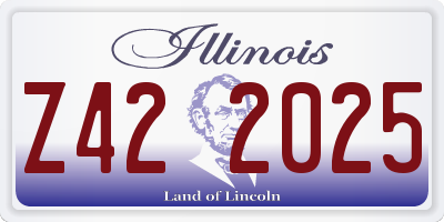 IL license plate Z422025