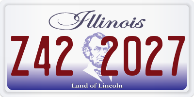 IL license plate Z422027