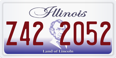 IL license plate Z422052