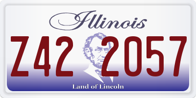 IL license plate Z422057