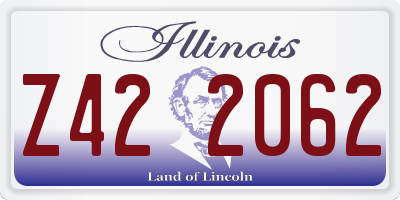IL license plate Z422062
