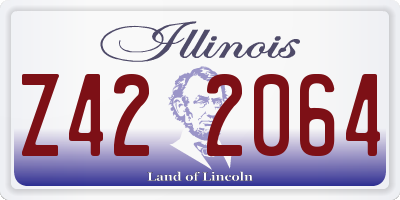 IL license plate Z422064