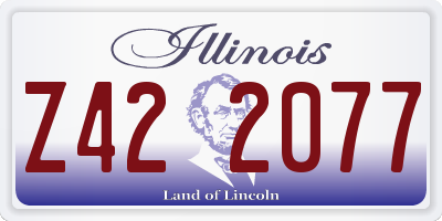 IL license plate Z422077