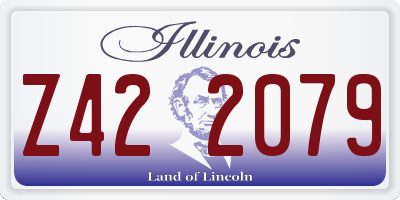IL license plate Z422079