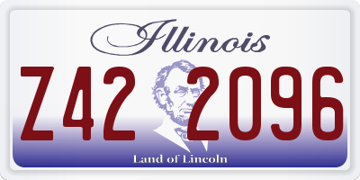 IL license plate Z422096