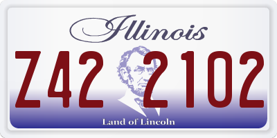 IL license plate Z422102