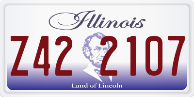 IL license plate Z422107