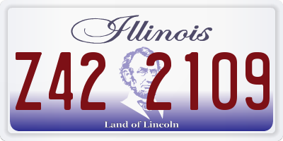 IL license plate Z422109