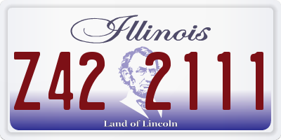 IL license plate Z422111