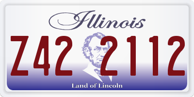 IL license plate Z422112