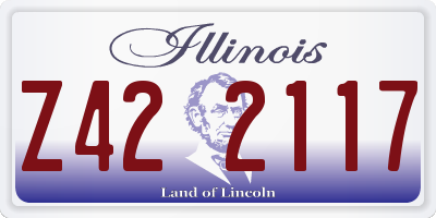 IL license plate Z422117
