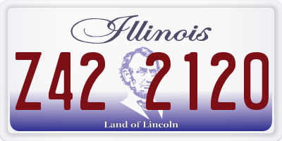 IL license plate Z422120