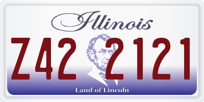IL license plate Z422121