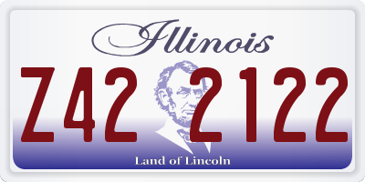 IL license plate Z422122