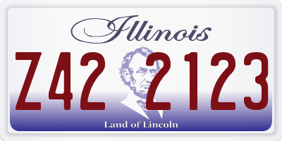 IL license plate Z422123