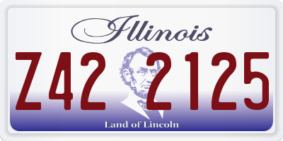 IL license plate Z422125