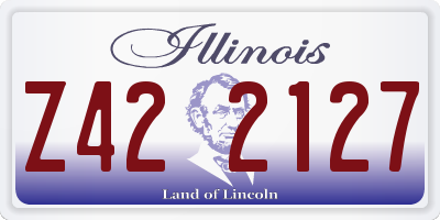 IL license plate Z422127