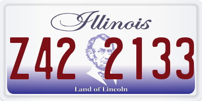 IL license plate Z422133