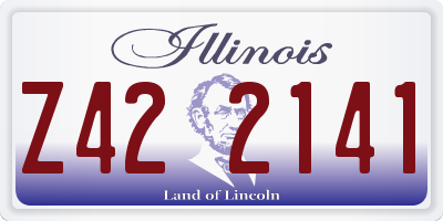 IL license plate Z422141