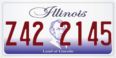 IL license plate Z422145