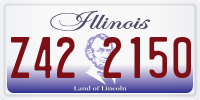 IL license plate Z422150