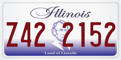 IL license plate Z422152